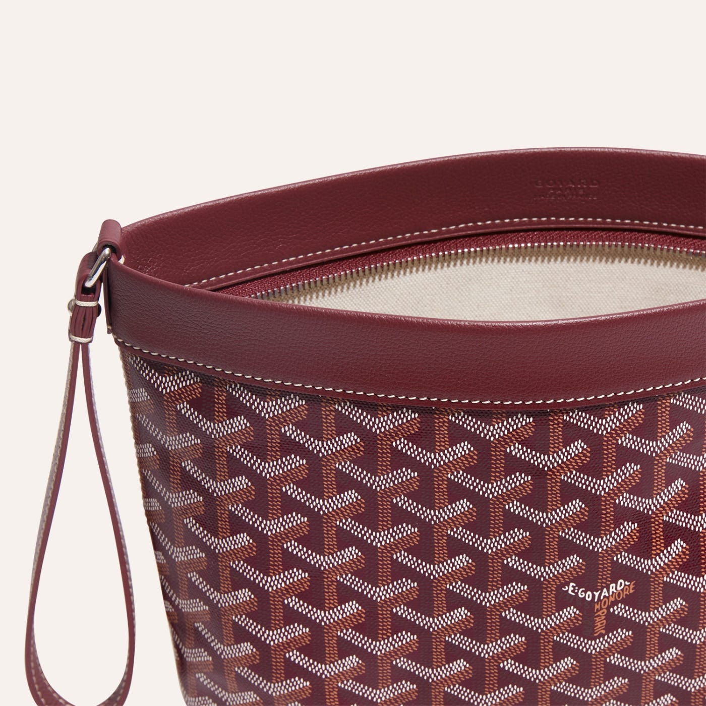 Goyard Conti Pouch Burgundy - Image 4